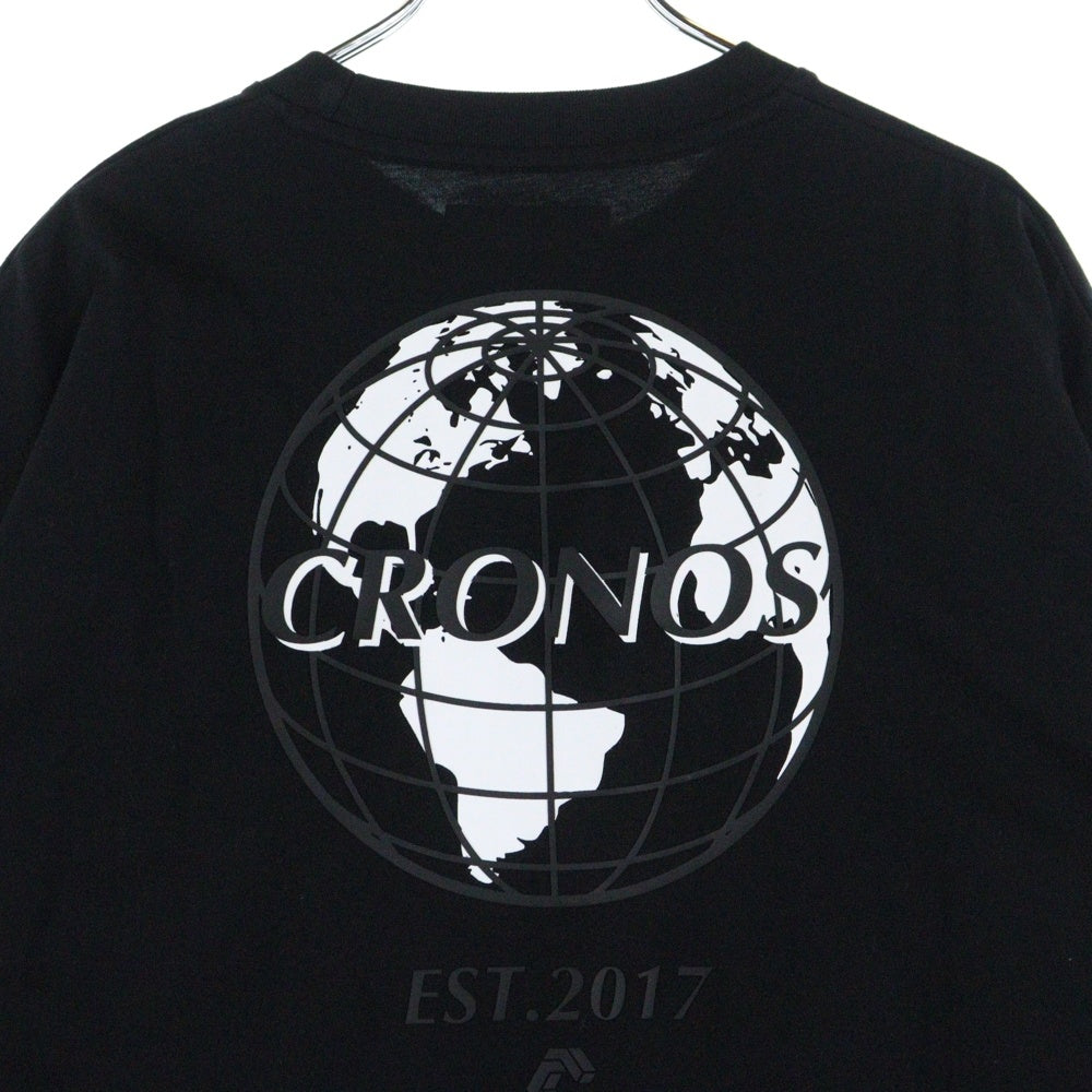 NO BRAND(ノーブランド) CRONOS クロノス Tシャツ 半袖カットソー ブラック C04-TS-2515ST