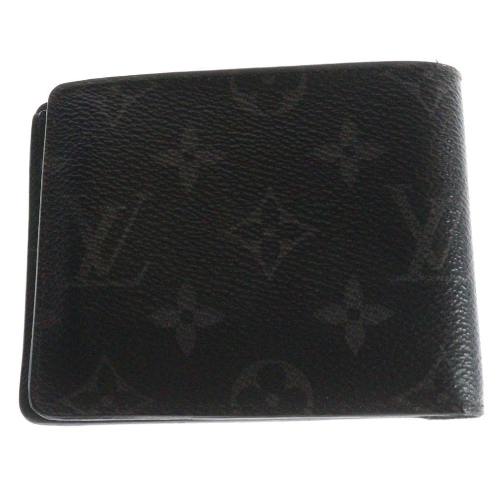 LOUIS VUITTON(ルイヴィトン) ポルトフォイユスレンダー 2つ折りカードケース コンパクトウォレット ブラック M62294 CT4200