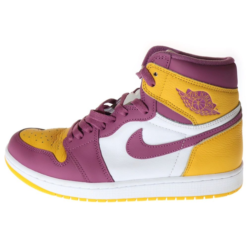 NIKE(ナイキ) AIR JORDAN 1 RETRO HIGH OG Brotherhood エアジョーダン レトロ ブラザーフッド ハイカットスニーカー イエロー/パープル US9/27.0cm 555088-706