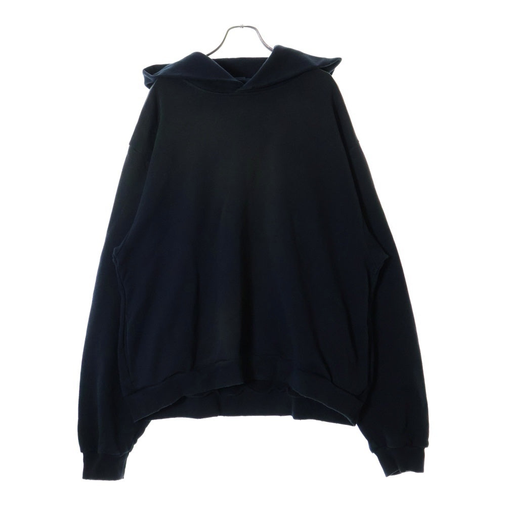 Acne Studios(アクネ ストゥディオズ) Acne Studios アクネ ストゥディオズ 24SS Logo Hoodie Sweater ダメージ加工 ロゴフーディ スウェットパーカー ブラック FN-UX-SWEA000020