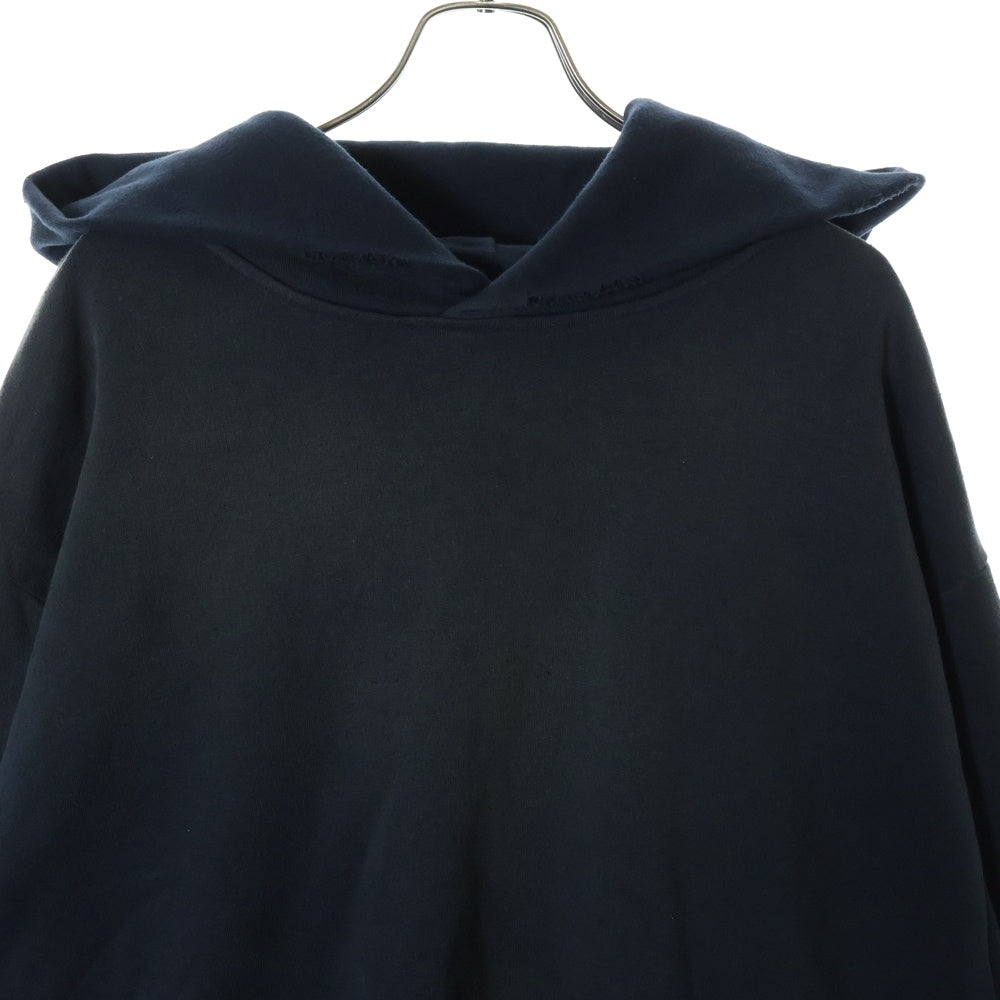 Acne Studios(アクネ ストゥディオズ) Acne Studios アクネ ストゥディオズ 24SS Logo Hoodie Sweater ダメージ加工 ロゴフーディ スウェットパーカー ブラック FN-UX-SWEA000020