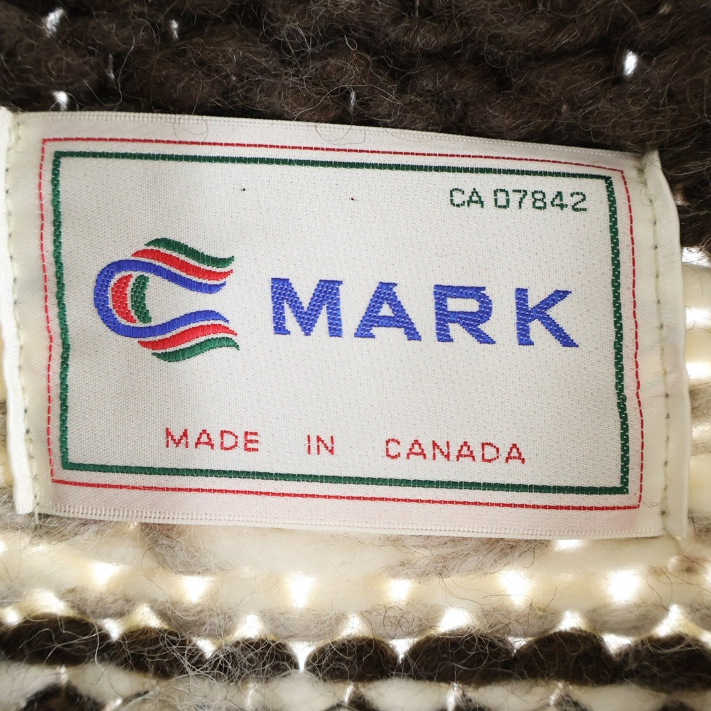 MARK (マーク) カウチンセーター MADE IN CANADA ニットアウター ウール アイボリー/ブラウン