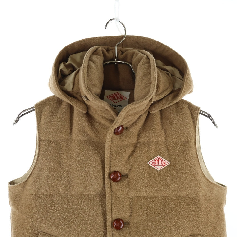 DANTON(ダントン) ×BEAMS ビームス 別注 ダウン ウールベスト ベージュ 14A-FA-001