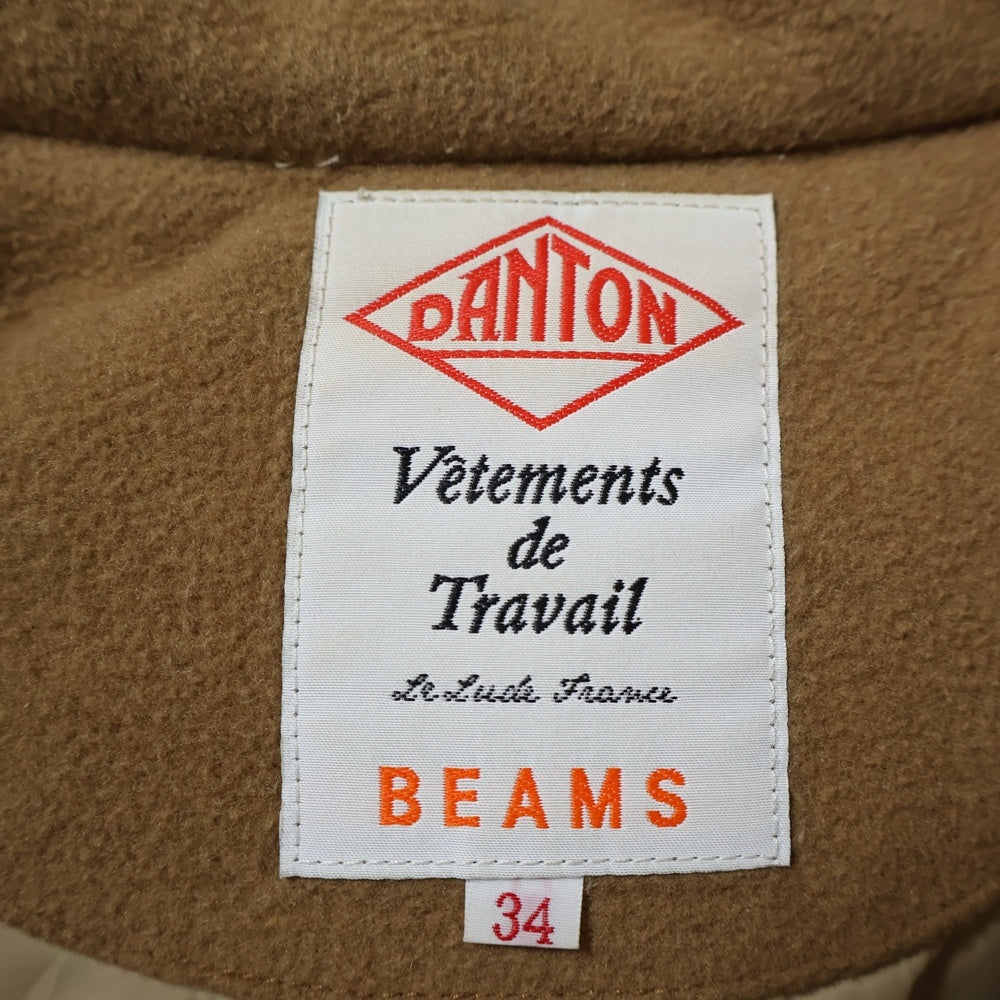 DANTON(ダントン) ×BEAMS ビームス 別注 ダウン ウールベスト ベージュ 14A-FA-001