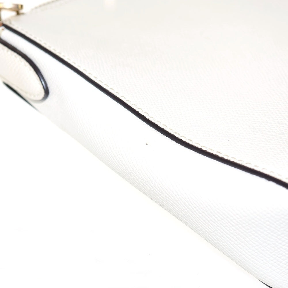 COACH(コーチ) IMCHK クロスグレイン ショルダーバッグ レザー ホワイト 91148