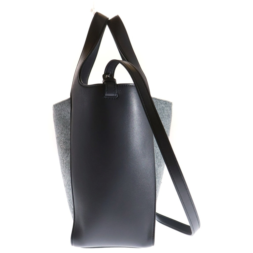 STELLA McCARTNEY(ステラマッカートニー) CROSSBODY BAG ECO FELT/ALTER MAT ステラ ロゴ フェルト アルター マット エコ フェイクレザー ハンドバッグ グレー 513860 WP0059