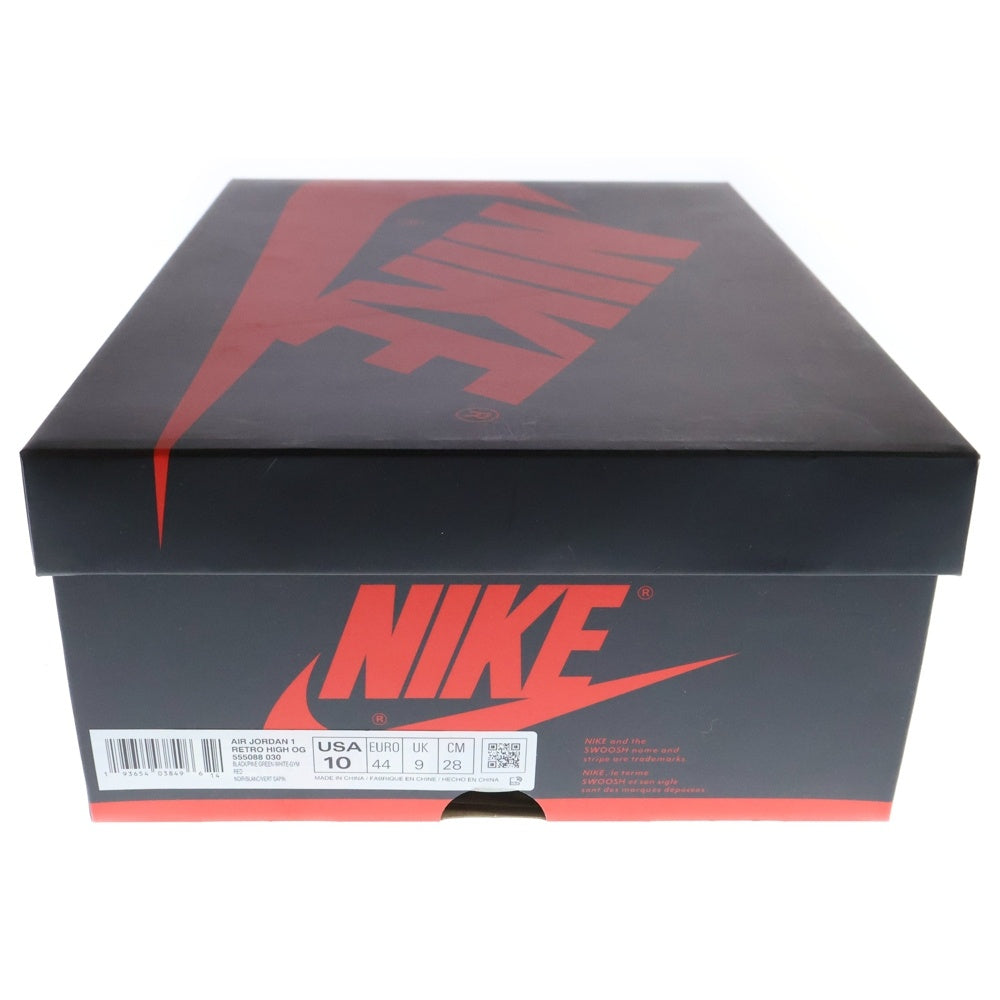 NIKE(ナイキ) AIR JORDAN 1 RETRO HIGH OG PINE GREEN エアジョーダン1 レトロ パイングリーン ハイカットスニーカー ブラック/グリーン US10/28.0cm 555088-030
