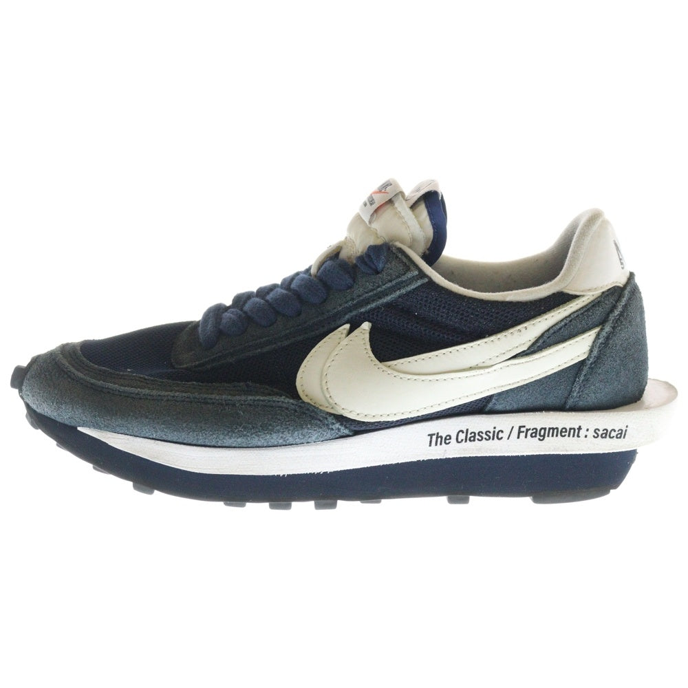 NIKE(ナイキ) ×Sacai ×FRAGMENT DESIGN LD WAFFLE サカイ フラグメントデザイン ローカットスニーカー ネイビー US8.5/26.5cm DH2684-400