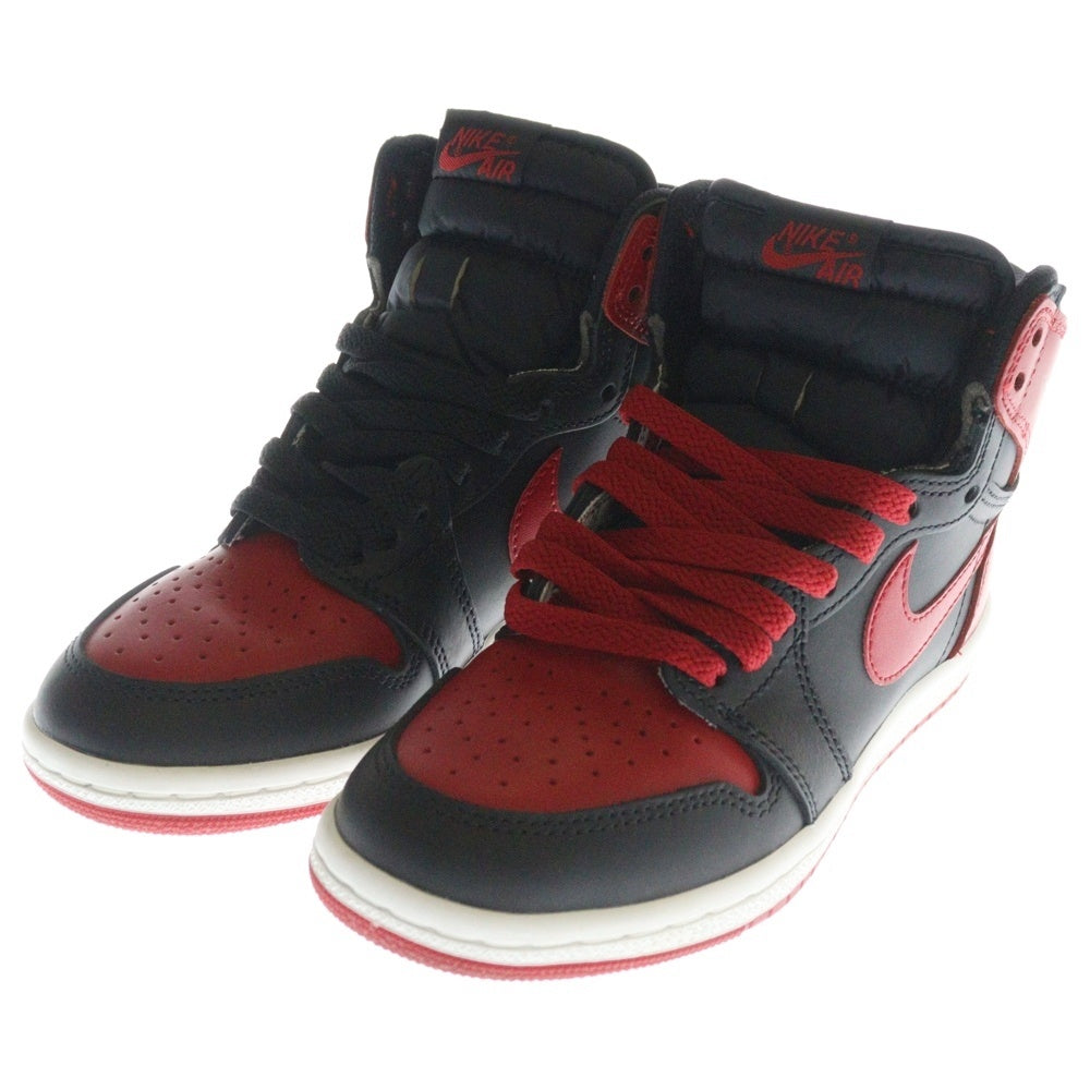 NIKE(ナイキ) AIR JORDAN 1 HIGH 85 BRED 2025 エアジョーダン 1 ブレッド ハイカットスニーカー レディース US5/23.5cm レッド/ブラック HV6674-067