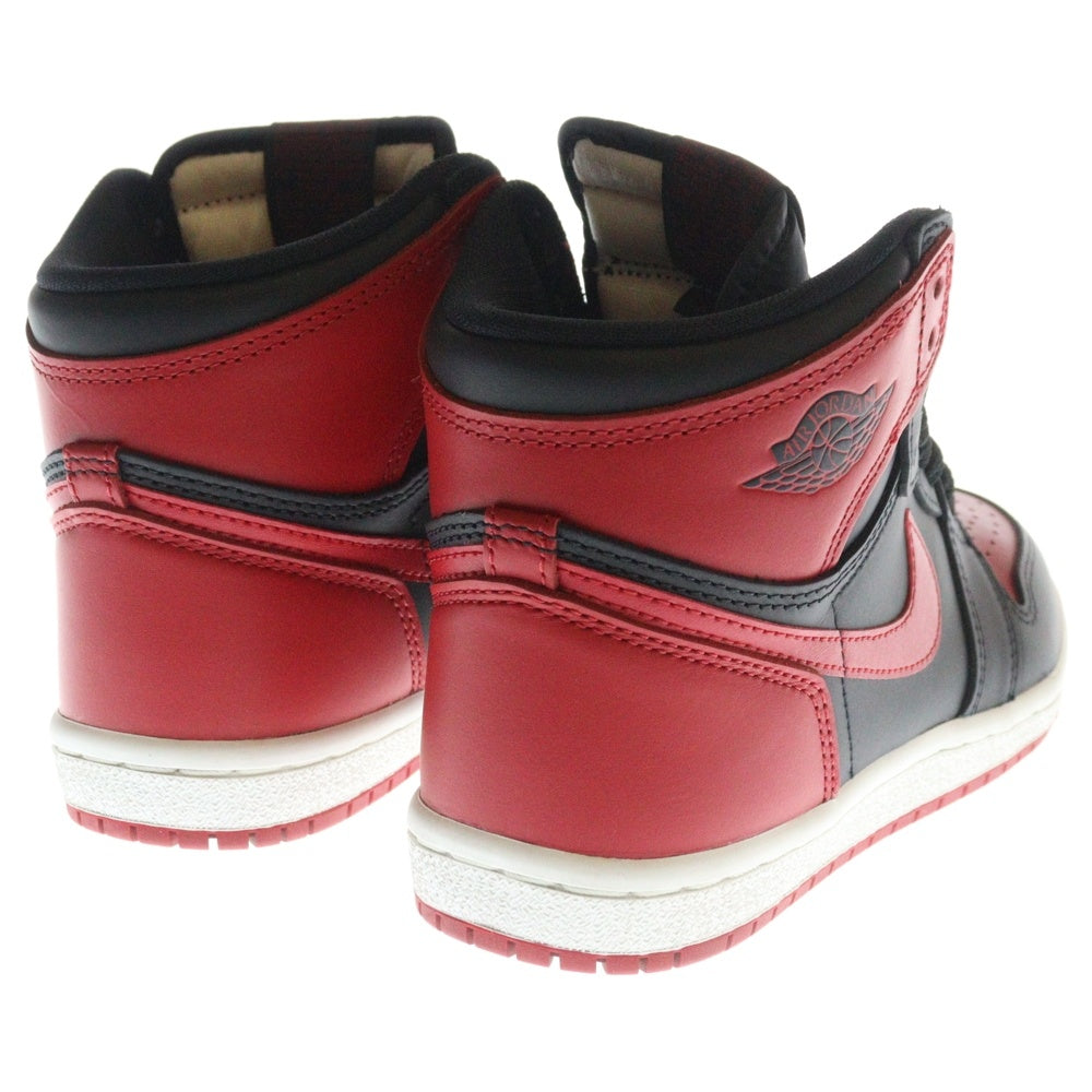 NIKE(ナイキ) AIR JORDAN 1 HIGH 85 BRED 2025 エアジョーダン 1 ブレッド ハイカットスニーカー レディース US5/23.5cm レッド/ブラック HV6674-067
