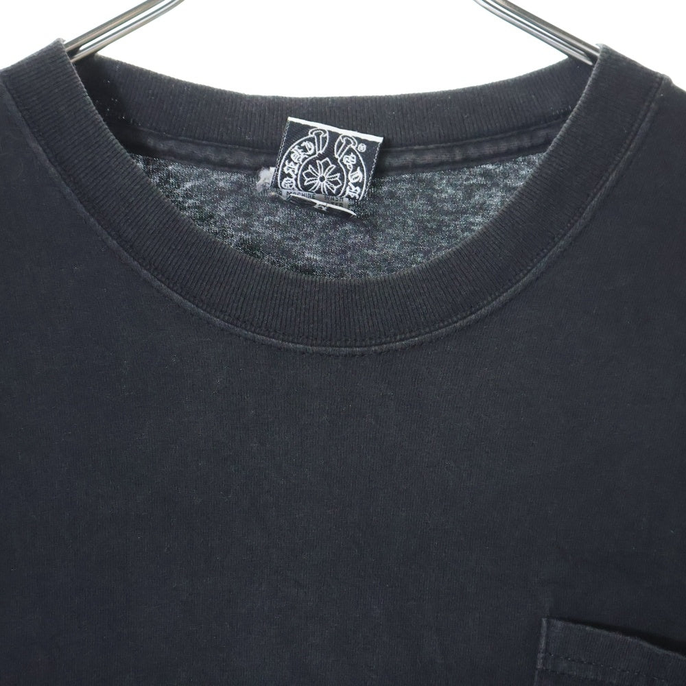 CHROME HEARTS(クロムハーツ) OLD DAGGER S/S Tee オールドモデル ダガーポケット ロゴ バックプリント 半袖Tシャツ ブラック