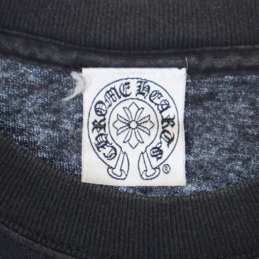 CHROME HEARTS(クロムハーツ) OLD DAGGER S/S Tee オールドモデル ダガーポケット ロゴ バックプリント 半袖Tシャツ ブラック