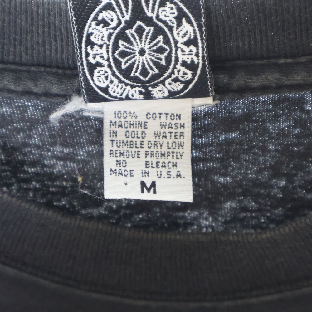 CHROME HEARTS(クロムハーツ) OLD DAGGER S/S Tee オールドモデル ダガーポケット ロゴ バックプリント 半袖Tシャツ ブラック