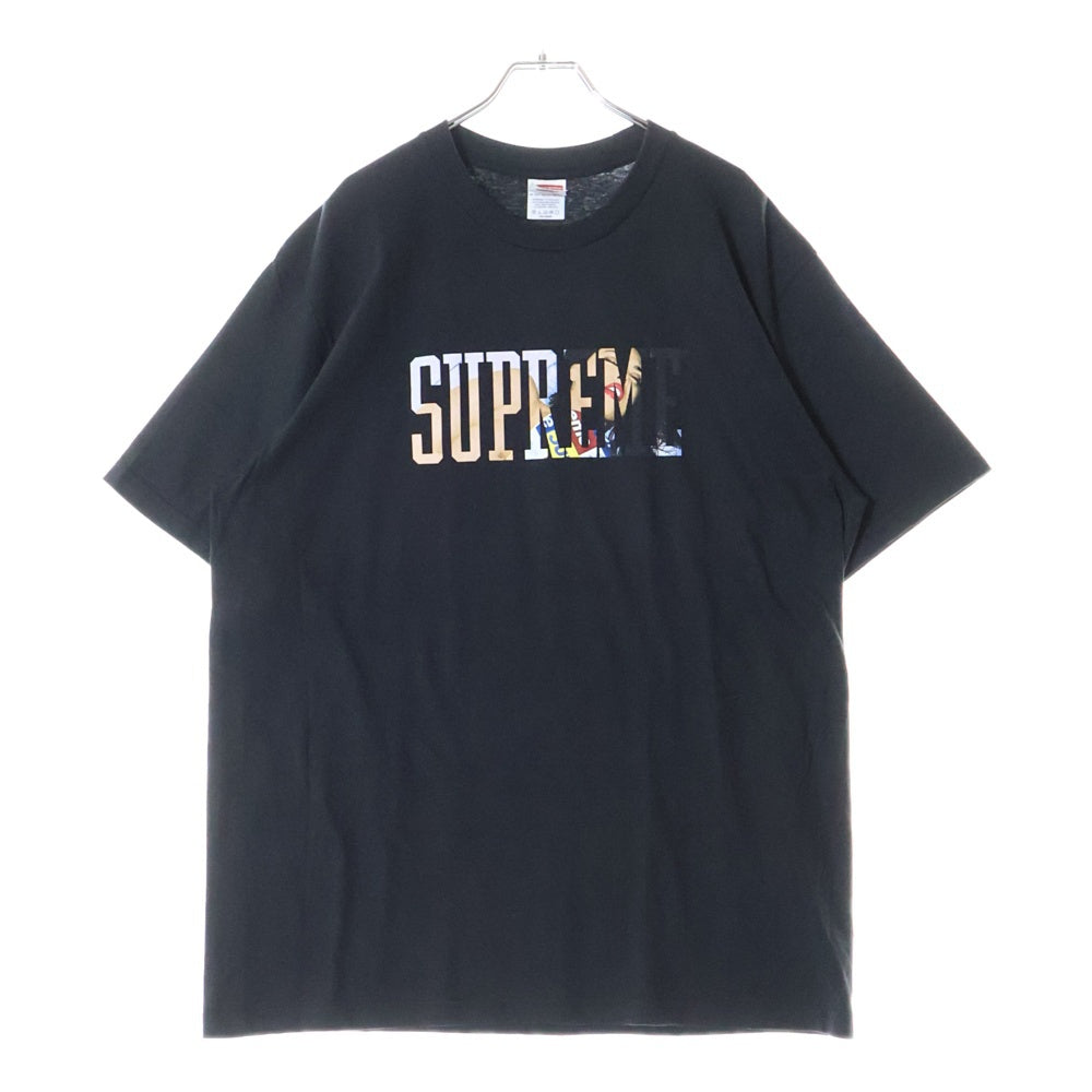 SUPREME(シュプリーム) 24AW Tera Patrick Collegiate Tee テラ パトリック ロゴプリント クルーネック 半袖Tシャツ カットソー ブラック