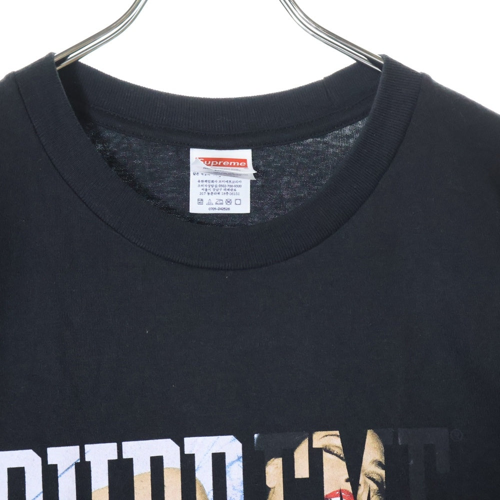 SUPREME(シュプリーム) 24AW Tera Patrick Collegiate Tee テラ パトリック ロゴプリント クルーネック 半袖Tシャツ カットソー ブラック