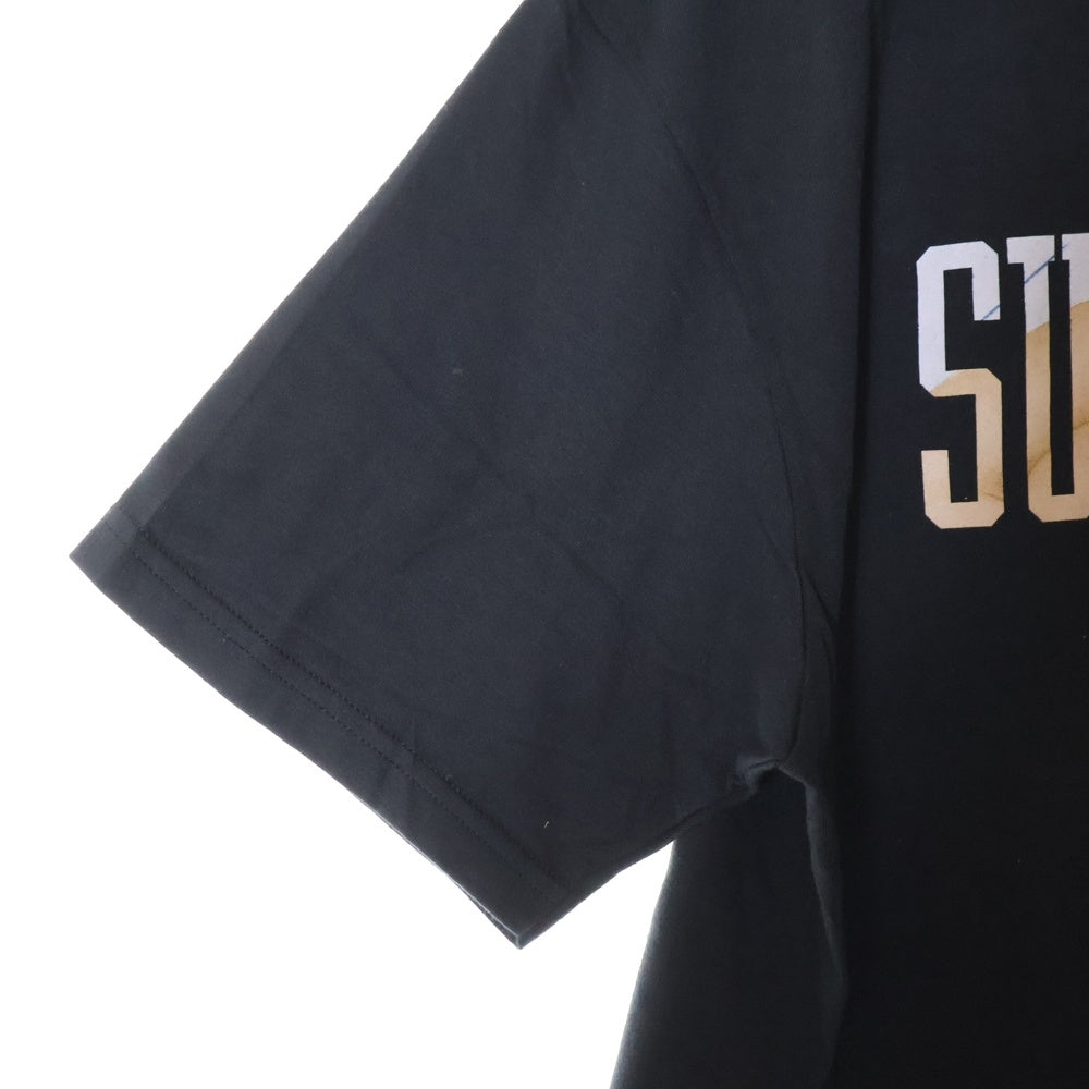 SUPREME(シュプリーム) 24AW Tera Patrick Collegiate Tee テラ パトリック ロゴプリント クルーネック 半袖Tシャツ カットソー ブラック