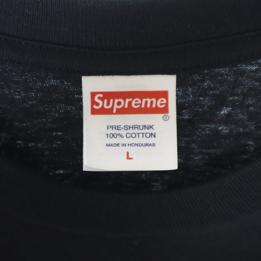 SUPREME(シュプリーム) 24AW Tera Patrick Collegiate Tee テラ パトリック ロゴプリント クルーネック 半袖Tシャツ カットソー ブラック