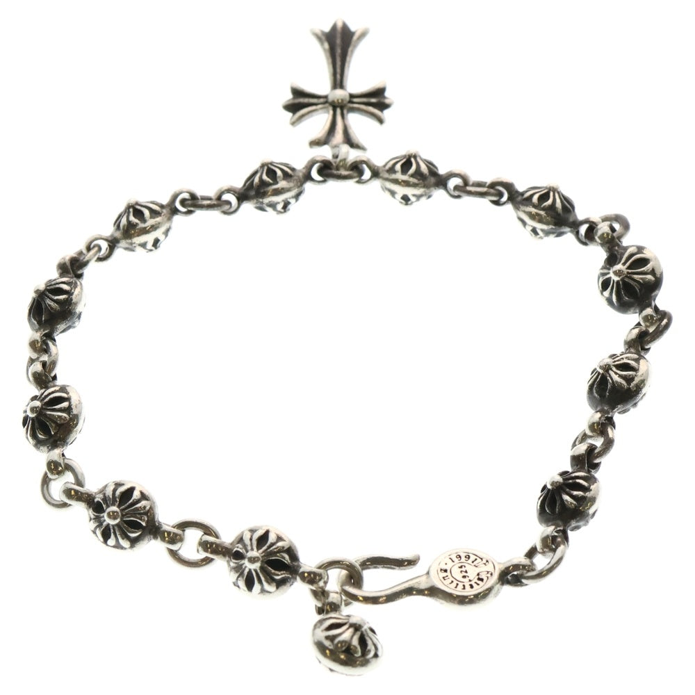 CHROME HEARTS(クロムハーツ) NO1 BALL CH CROSS #1クロスボールタイニーCHクロス シルバーブレスレット