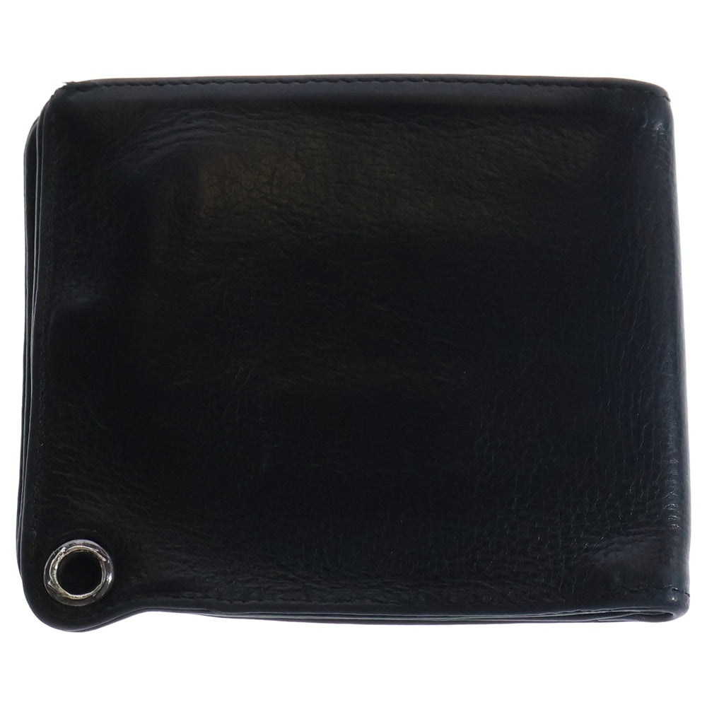 CHROME HEARTS(クロムハーツ) 1SNAP 1スナップ クロス ボールボタン レザーウォレット 財布 ブラック BCA361