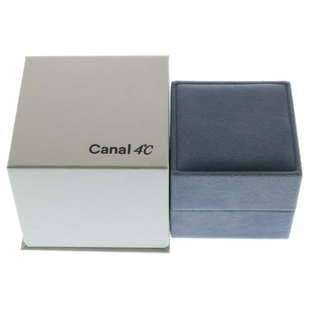 canal4℃(カナルヨンドシー) ハートモチーフ キュービックジルコニア ブレスレット K10 ピンクゴールド