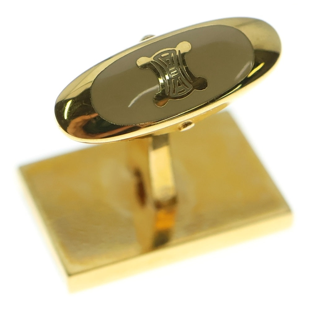 CELINE(セリーヌ) トリオンフ カフス ネクタイピン セット スウィヴル式 ワニロ式 シルバー/ゴールド