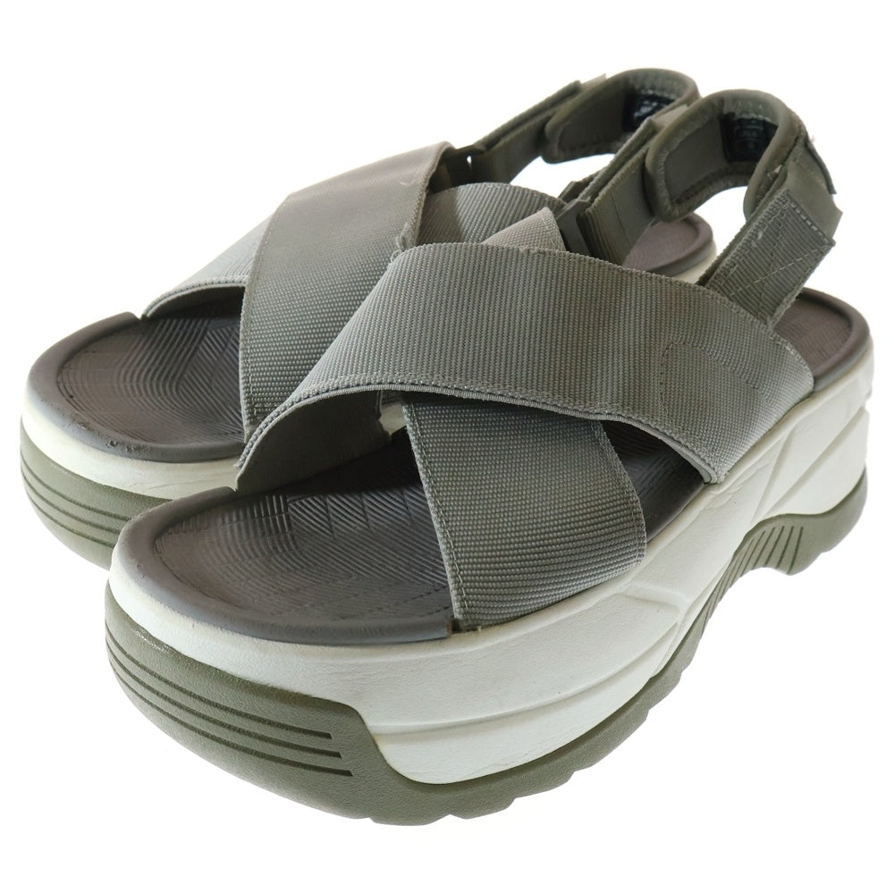 NO BRAND(ノーブランド) SHAKA シャカ ベルトサンダル グレー US6/24.0cm