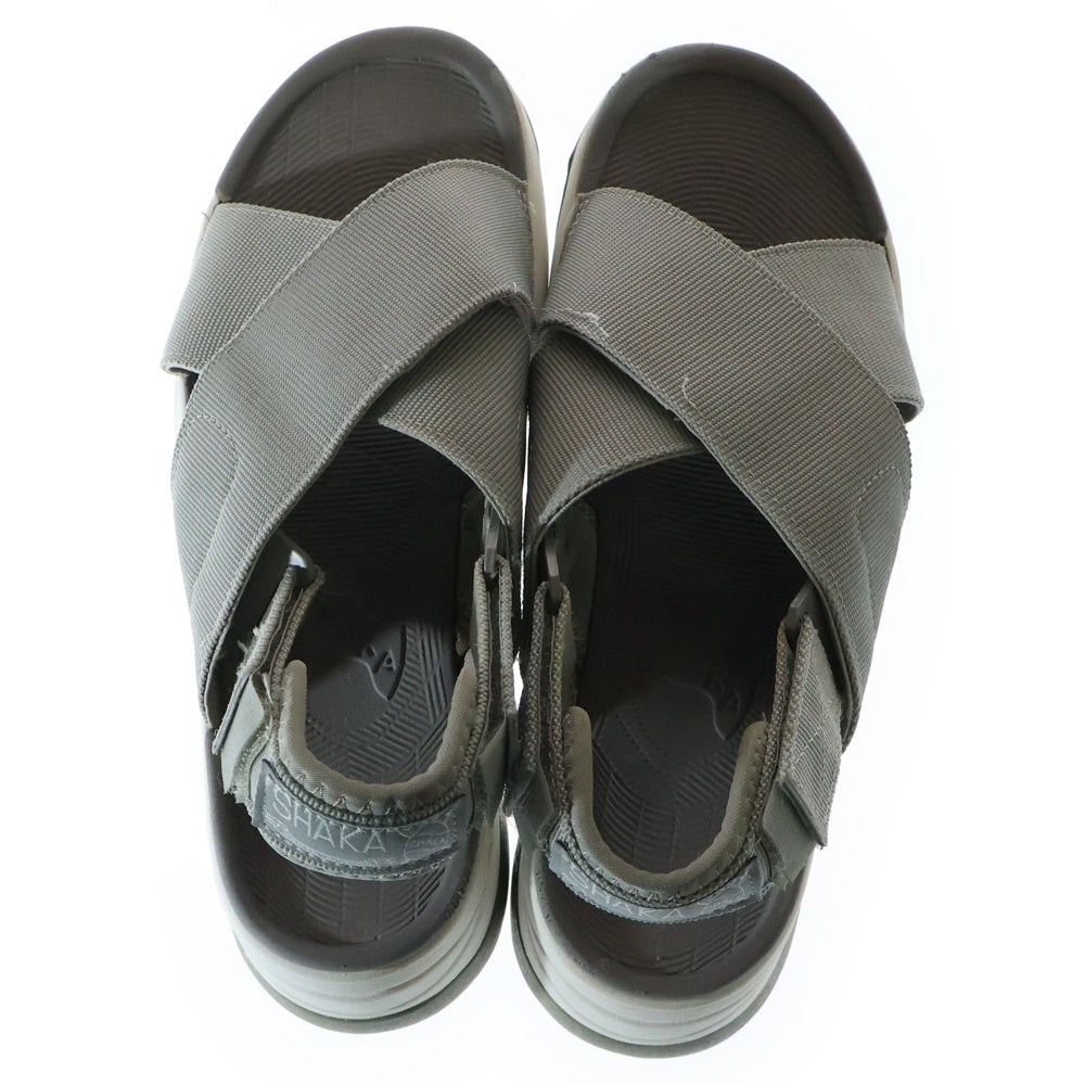 NO BRAND(ノーブランド) SHAKA シャカ ベルトサンダル グレー US6/24.0cm