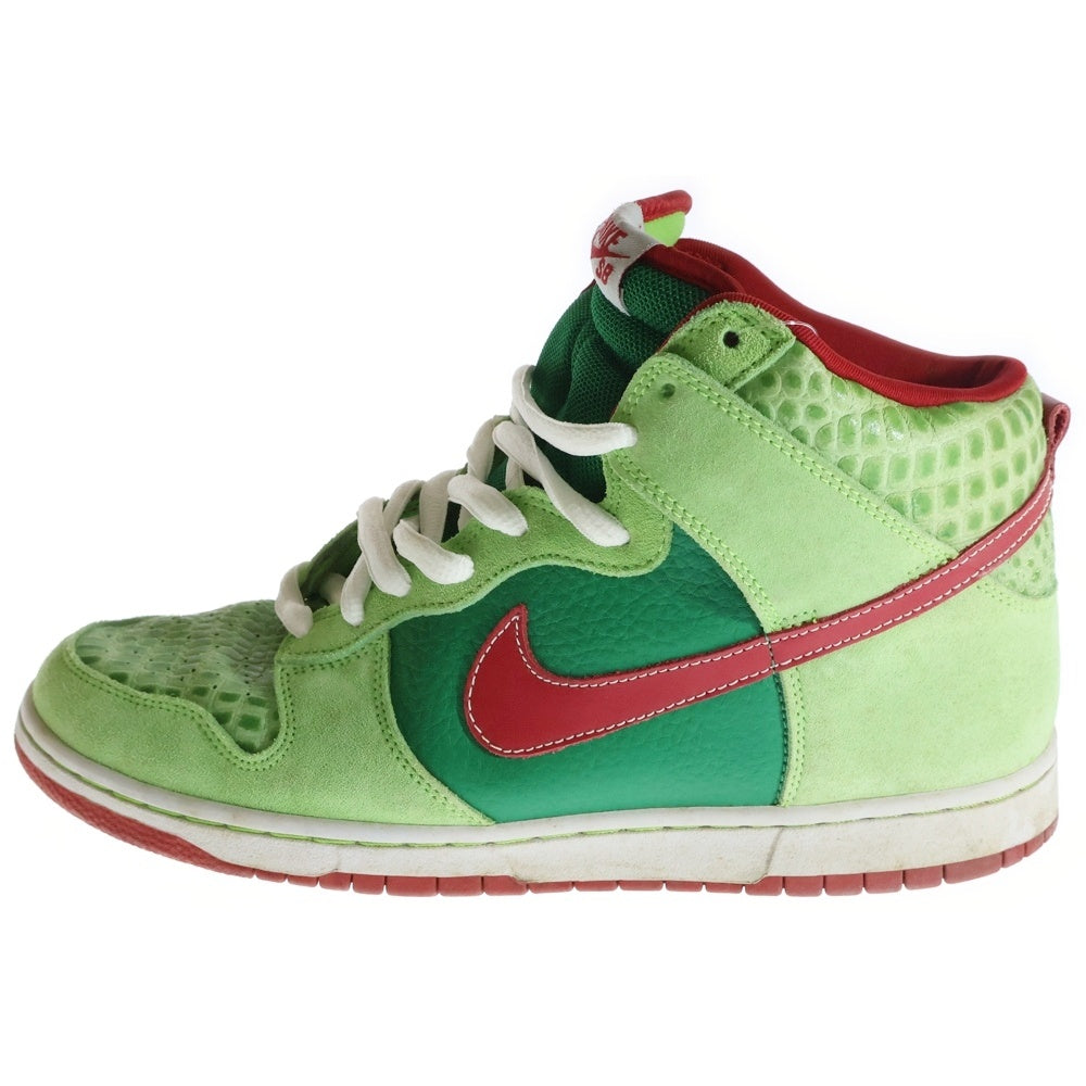 NIKE(ナイキ) 【観賞用2008年製】Dunk High Pro Dr. Feelgood FOREST/VARSITY RED エスビーダンクハイプロ ドクターフィールグッド ハイカットスニーカー 305050‐362 US11/29.0cm