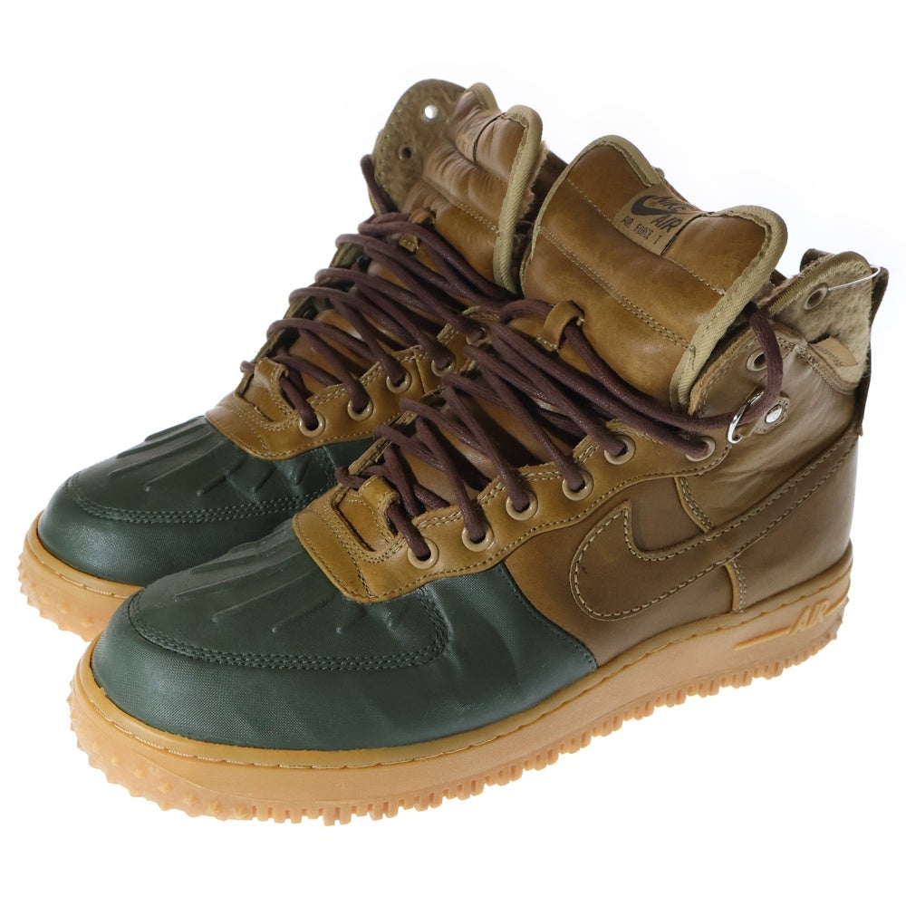 NIKE(ナイキ) AIR FORCE 1 DUCKBOOT エアフォースワン ダックブーツ ハイカットスニーカー ブラウン 444745-201