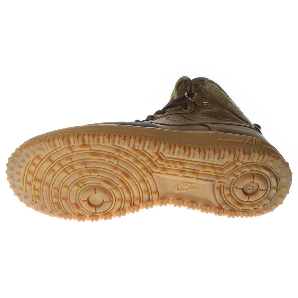 NIKE(ナイキ) AIR FORCE 1 DUCKBOOT エアフォースワン ダックブーツ ハイカットスニーカー ブラウン 444745-201