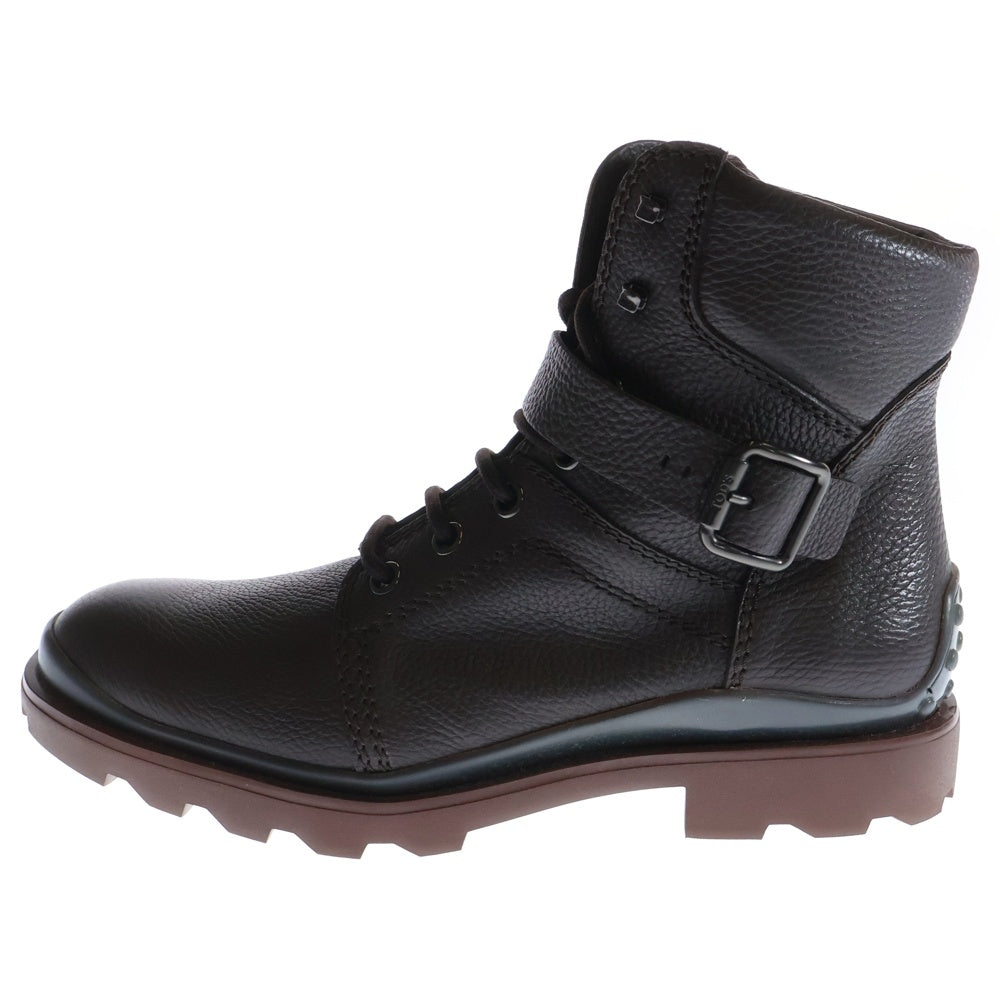 TOD'S(トッズ) ベルテッドブーツ ブラウン 9 TDXM04EEF10VYP