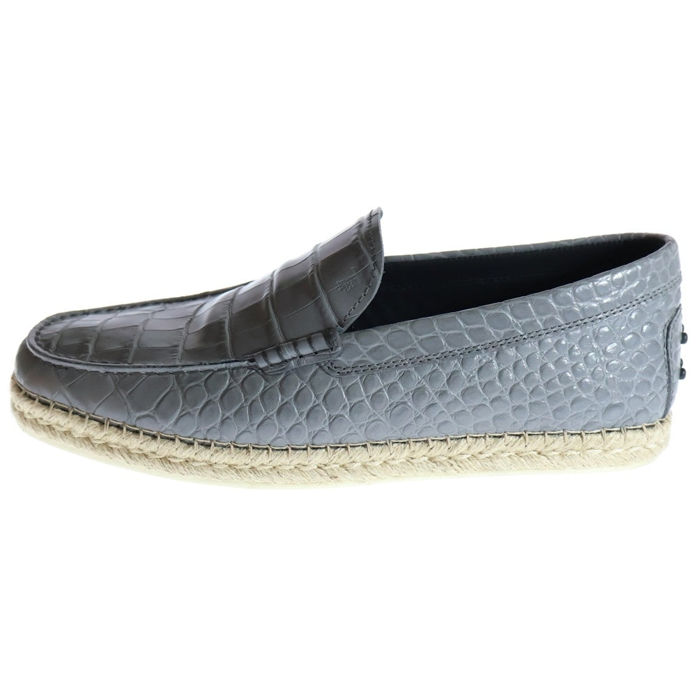 TOD'S(トッズ) MOCASSINO ESPADRILLAS 66B モカシーノ エスパドリーユ ローファー グレー