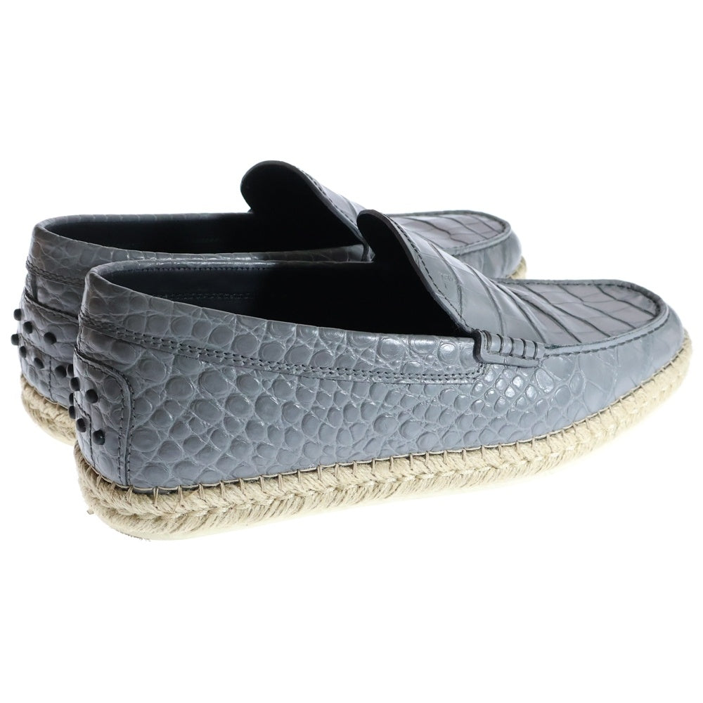TOD'S(トッズ) MOCASSINO ESPADRILLAS 66B モカシーノ エスパドリーユ ローファー グレー