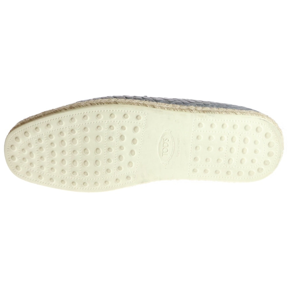 TOD'S(トッズ) MOCASSINO ESPADRILLAS 66B モカシーノ エスパドリーユ ローファー グレー