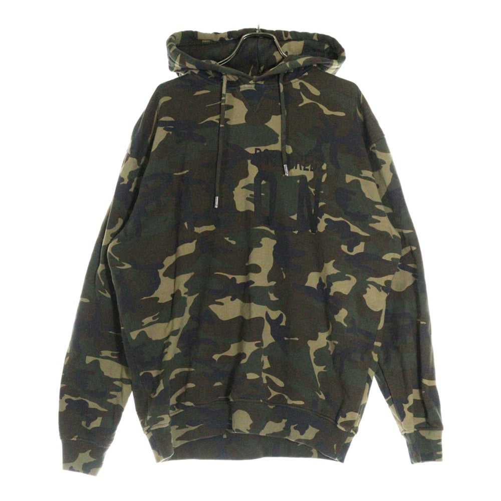 DSQUARED2(ディースクエアード) ICON CAMO アイコン カモフラ柄 裏起毛スウェットプルオーバーパーカー S79GU0006