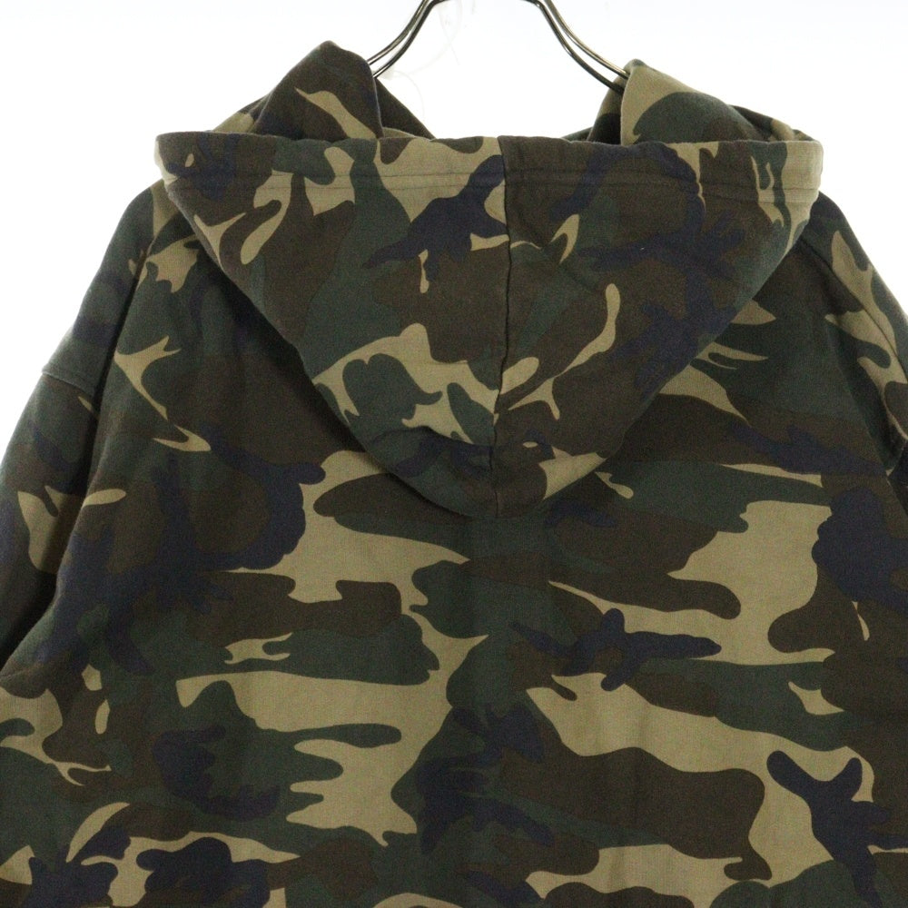 DSQUARED2(ディースクエアード) ICON CAMO アイコン カモフラ柄 裏起毛スウェットプルオーバーパーカー S79GU0006