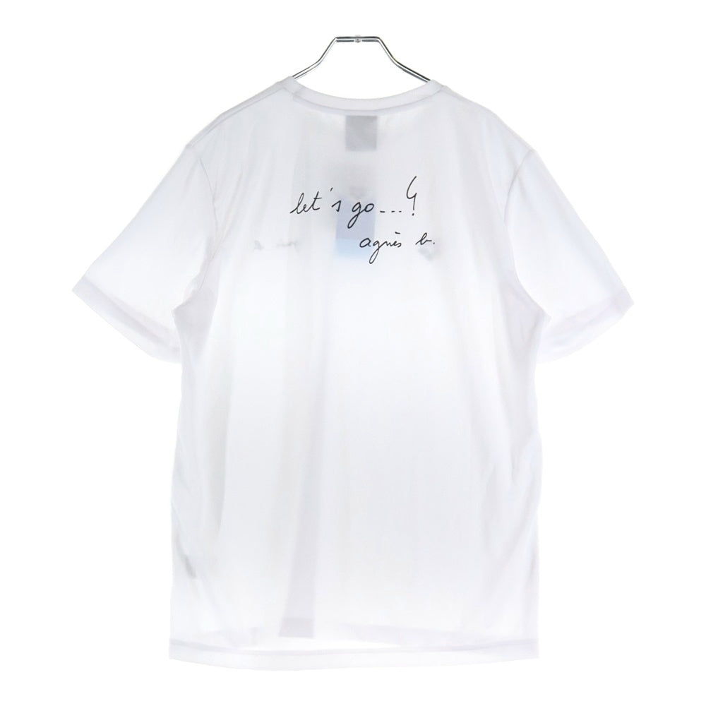 agnes b. homme(アニエスベーオム) ×arena 半袖Tシャツ メッシュ ホワイト