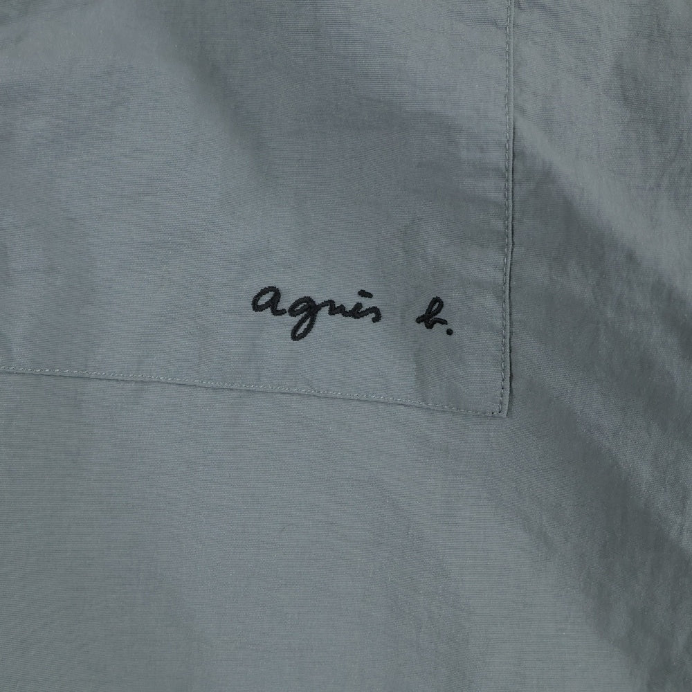 agnes b. homme(アニエスベーオム) CHEMISE MAGNUM 半袖シャツ ナイロン グレー W796-UBT2