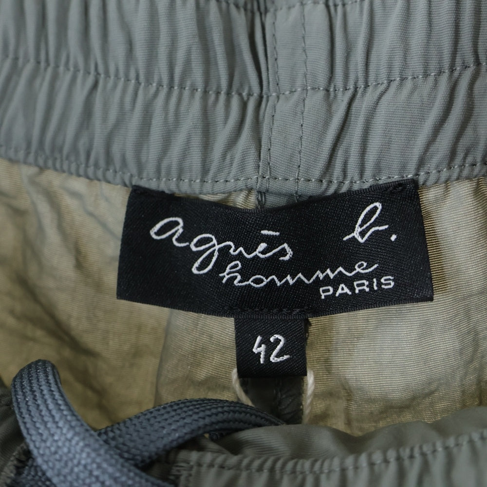 agnes b. homme(アニエスベーオム) SHORT GARY ハーフパンツ ナイロン グレー Y792-UBT2