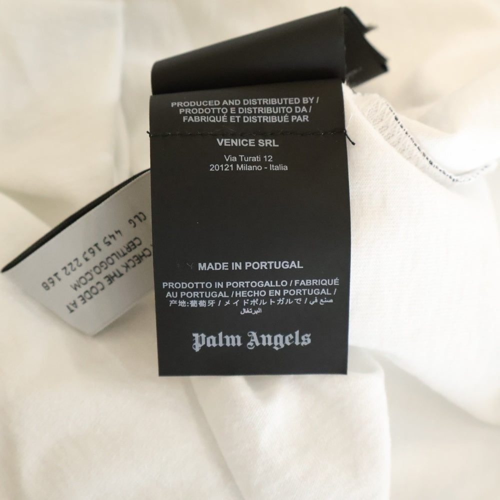 Palm Angels(パームエンジェルス) I Love Pa Classic フロントプリント 半袖Tシャツ ホワイト PMAA066S23JER0020184