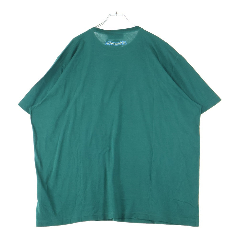 DSQUARED2(ディースクエアード) フロントロゴプリント 半袖Tシャツ グリーン S74GD0712