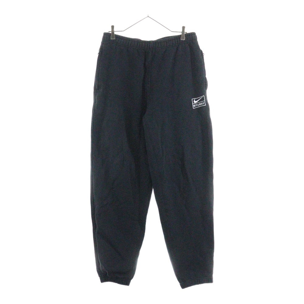 NIKE(ナイキ) ×STUSSY Stone Washed Fleece Sweatpants ステューシー ウォッシュ加工 スウェットパンツ ブラック FN5235-010