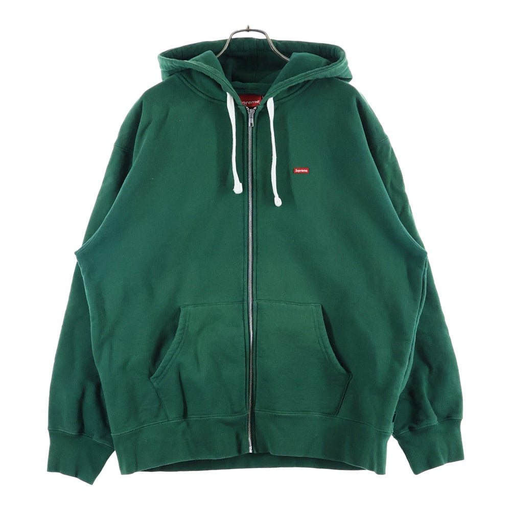 SUPREME(シュプリーム) 22AW Small Box Drawcord Zip Up Hooded Sweatshirt スモールボックスロゴ ドローコード ジップアップパーカー グリーン