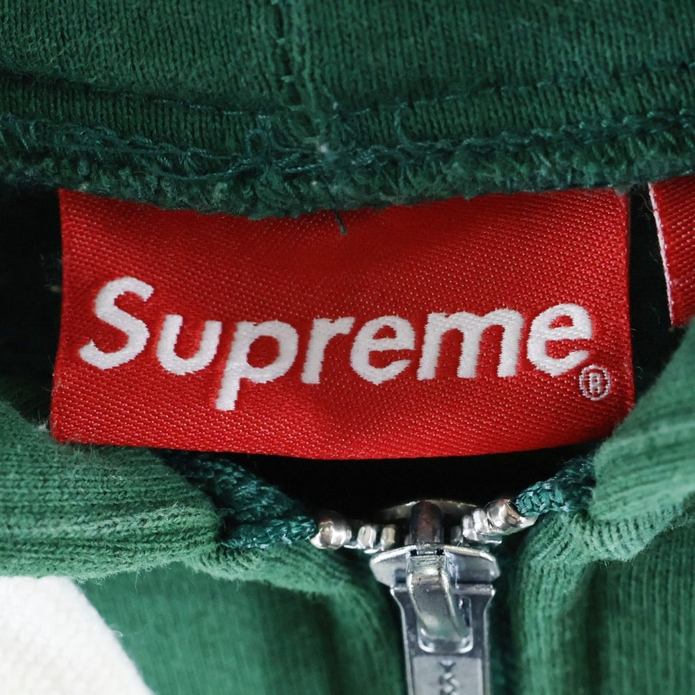 SUPREME(シュプリーム) 22AW Small Box Drawcord Zip Up Hooded Sweatshirt スモールボックスロゴ ドローコード ジップアップパーカー グリーン
