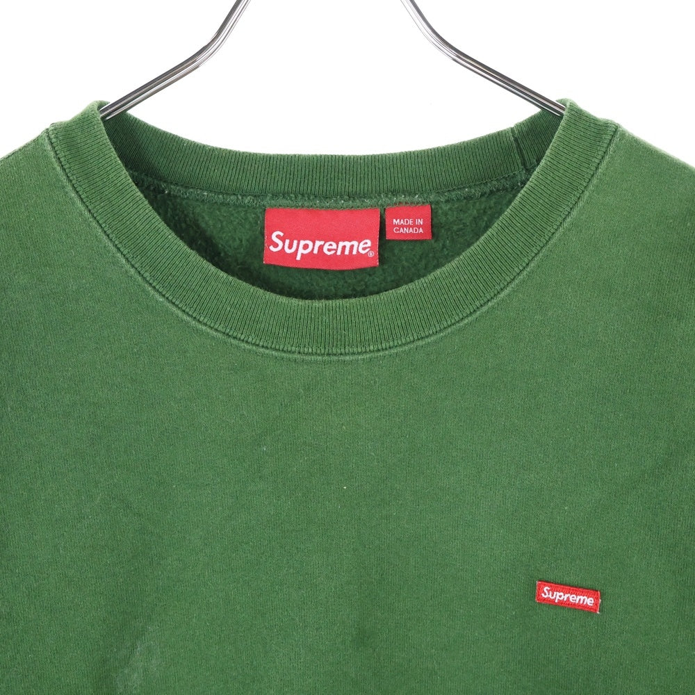 SUPREME(シュプリーム) 20AW Small Box Crewneck スモールボックスロゴ クルーネック 長袖スウェットトレーナー カーキ