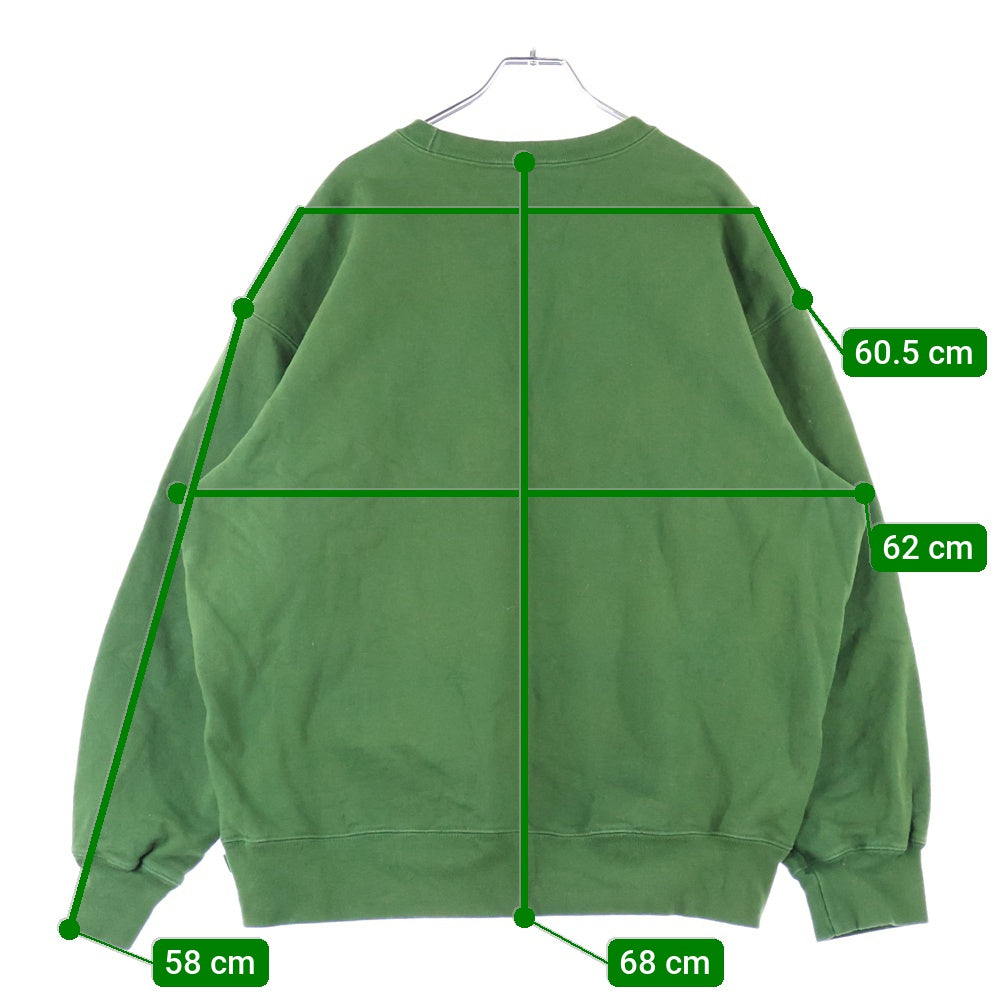 SUPREME(シュプリーム) 20AW Small Box Crewneck スモールボックスロゴ クルーネック 長袖スウェットトレーナー カーキ