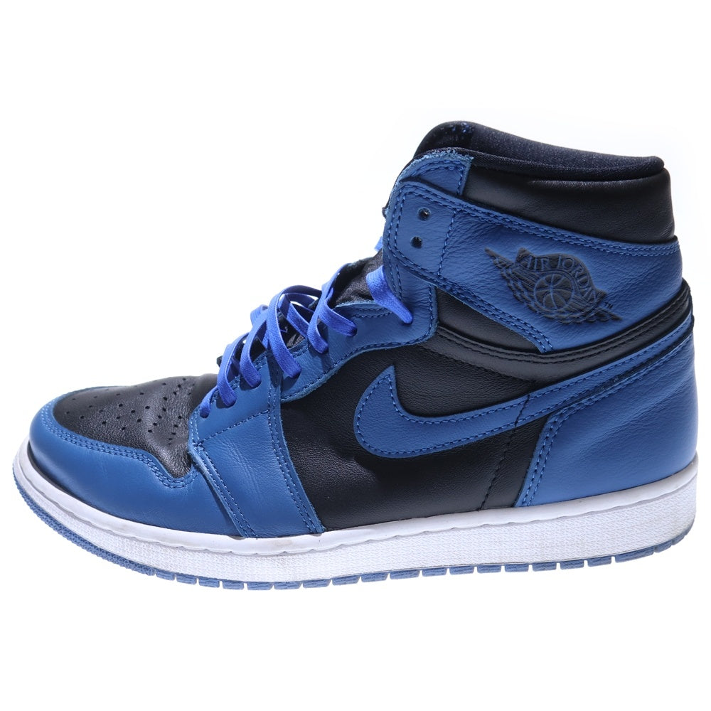 NIKE(ナイキ) AIR JORDAN 1 RETRO HIGH OG DARK MARINA BLUE エアジョーダン1 レトロ ダークマリーナブルー ハイカットスニーカー ブラック/ブルー US9/27cm 555088-404