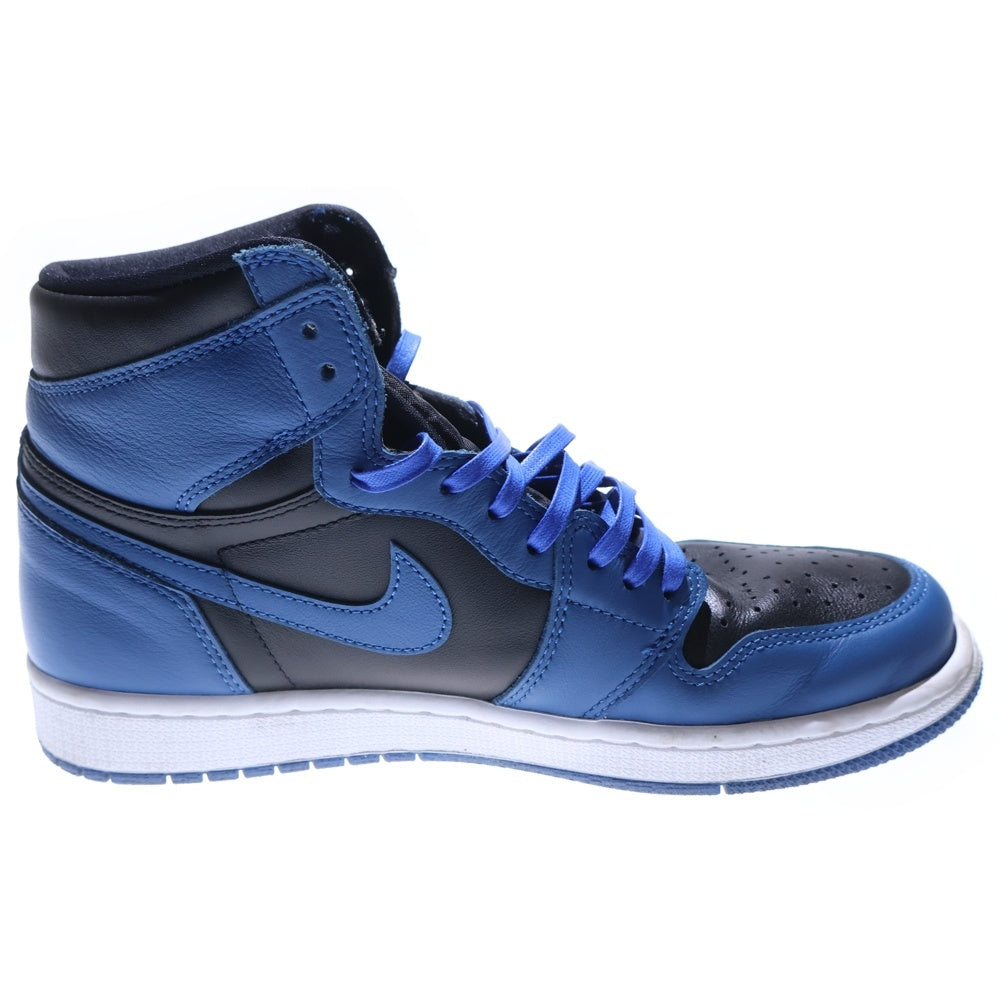 NIKE(ナイキ) AIR JORDAN 1 RETRO HIGH OG DARK MARINA BLUE エアジョーダン1 レトロ ダークマリーナブルー ハイカットスニーカー ブラック/ブルー US9/27cm 555088-404