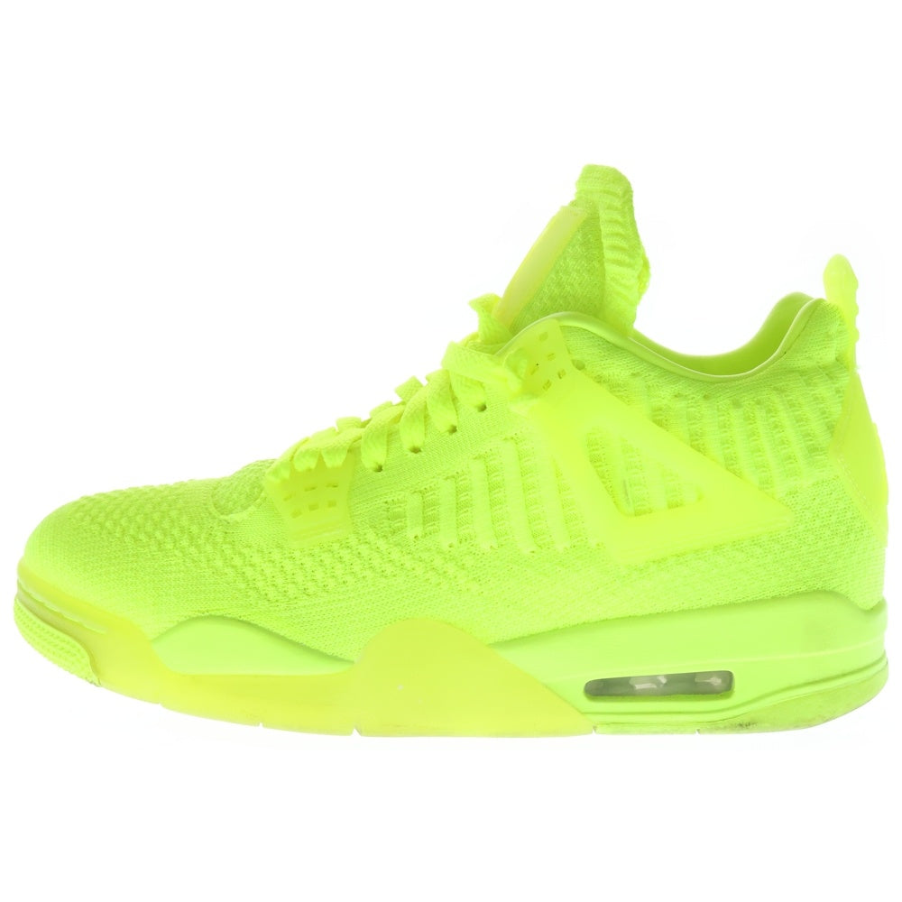 NIKE(ナイキ) AIR JORDAN 4 RETRO FLYKNIT VOLT エアジョーダン4 レトロ フライニット ボルト ハイカットスニーカー イエロー US8.5/26.5cm AQ3559-700