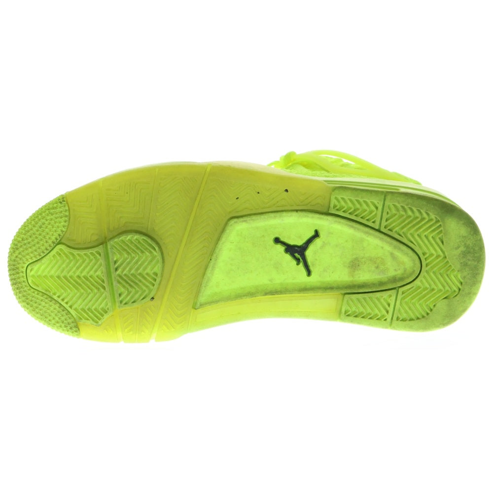 NIKE(ナイキ) AIR JORDAN 4 RETRO FLYKNIT VOLT エアジョーダン4 レトロ フライニット ボルト ハイカットスニーカー イエロー US8.5/26.5cm AQ3559-700